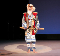 アイヌ民族博物館の組合員による「アイヌ古式舞踊」