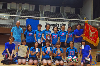 2004年から11連覇となる近畿地連大会優勝の成績をおさめた豊中市職チーム